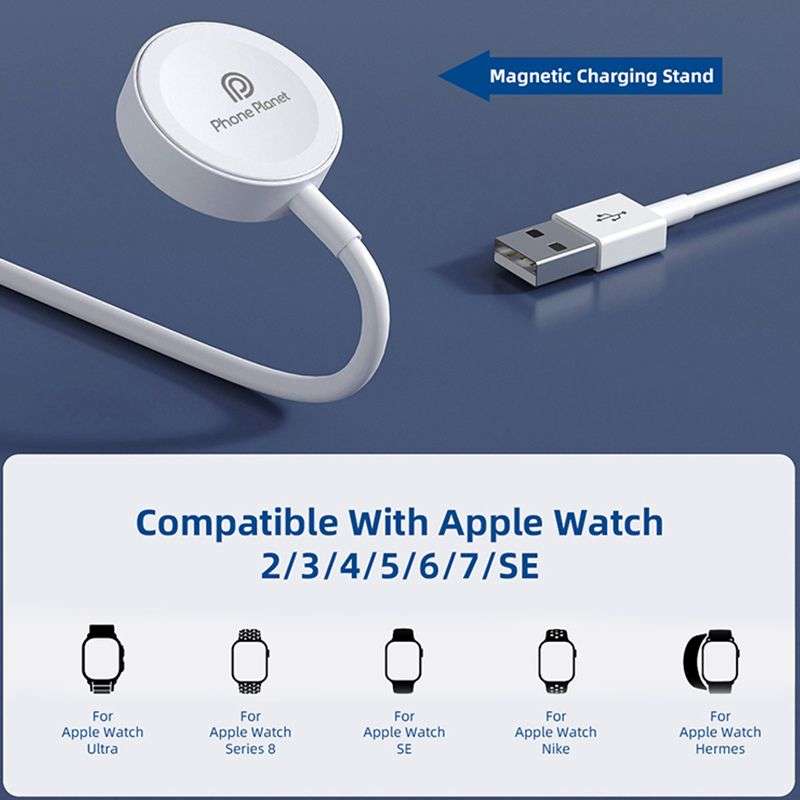 Phone Planet (PP-WC01) Wireless Watch Charger USB-A Port