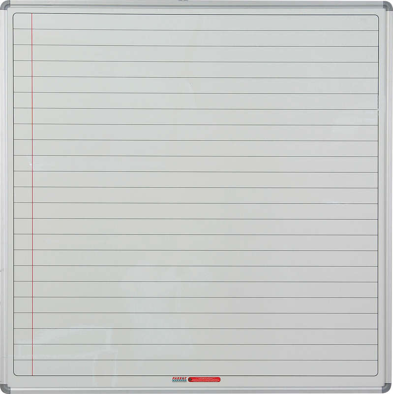 Educational Board Magnetic Whiteboard (1220*1220 - White Lines. Side Panel - Option A)