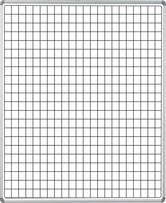 Educational Board Magnetic Whiteboard (1220*920 - White Squares - Side Panel - Option A)