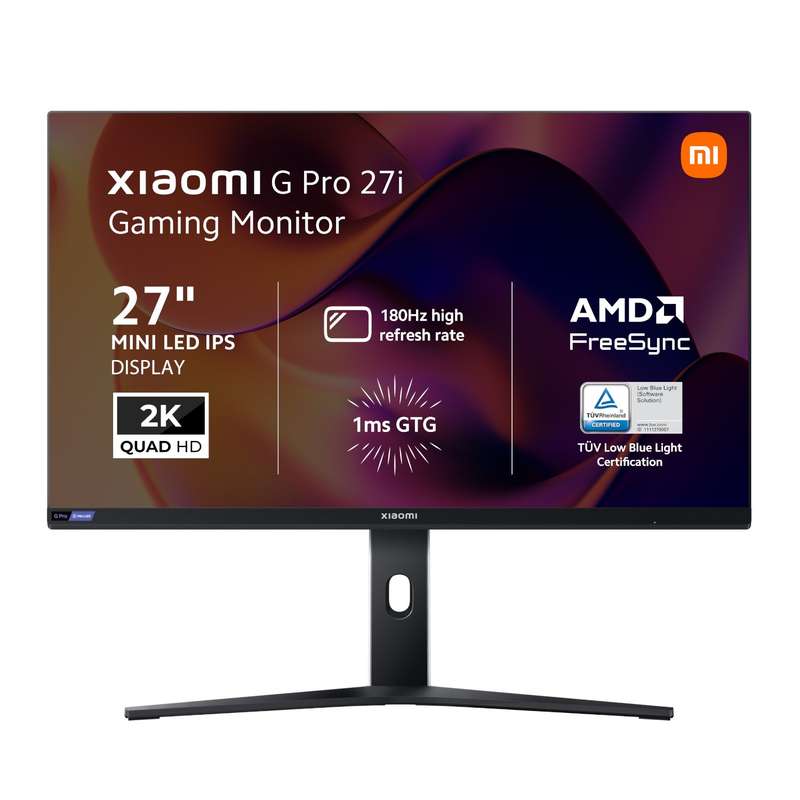Xiaomi G Pro 27i 27" 2K 1440p Mini LED IPS Gaming Monitor (180Hz, 1ms, 16:9, HDMI/DP, AMD FreeSyn...
