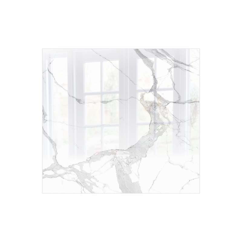 Decorative Glass Wall Tile (598 X 650 X 6mm) Marble