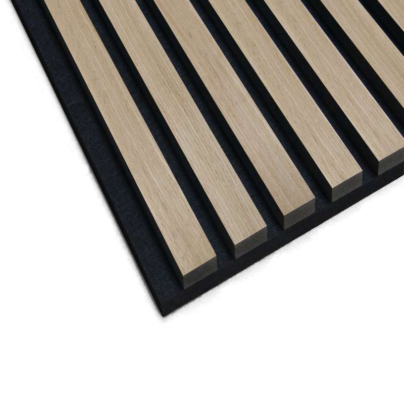Slatted wall panel 600 x 2400 - Light oak