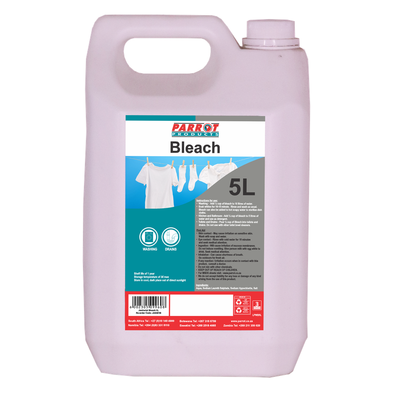 Janitorial Bleach 3% 5 Litre