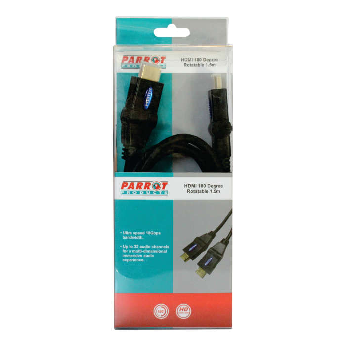 HDMI Cable with 180 Degree Rotatable Connectors (1.8M)
