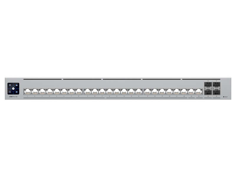 Ubiquiti UniFi 24 Port 2x 10Gbps 22x 2.5Gbps 4SFP+ Pro HD Switch | USW-Pro-HD-24