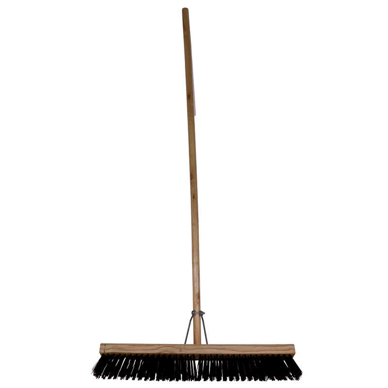 Janitorial Platform Broom Black - Soft Fibre 600mm (18")