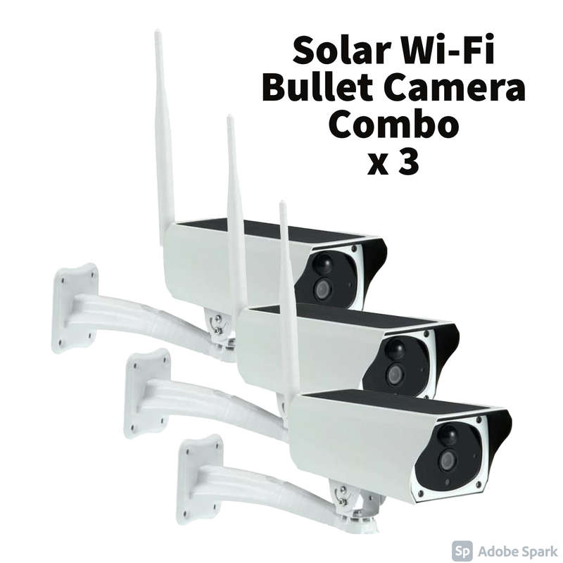 Solar WiFi Bullet Camera Combo