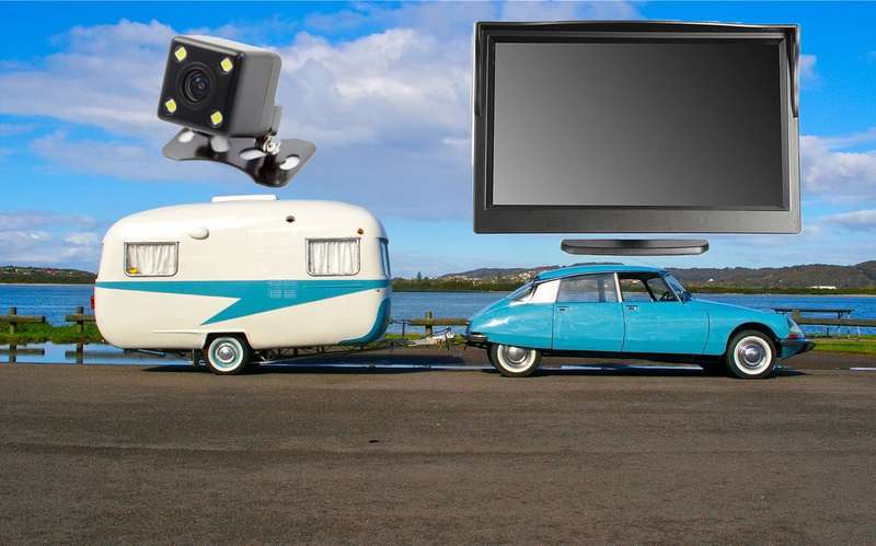 5" Rear view caravan camera kit
