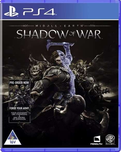 Middle-Earth Shadow of War : PS4