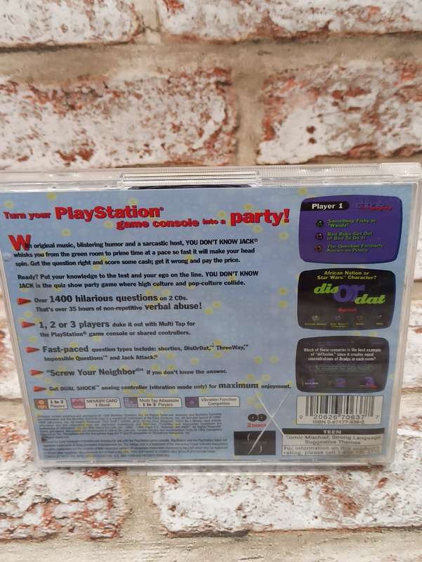 You Don't Know Jack : PS1 NTSC