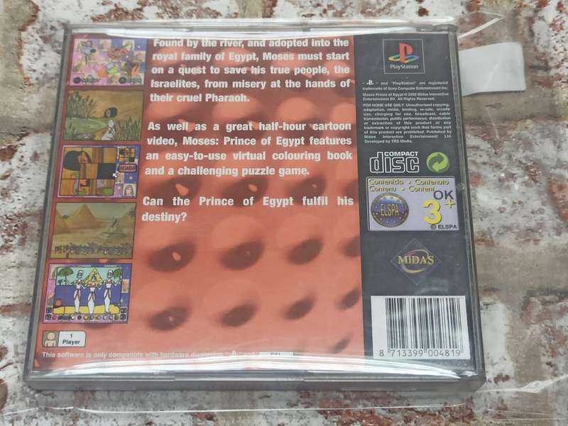 Moses Prince of Egypt : PS1 PAL