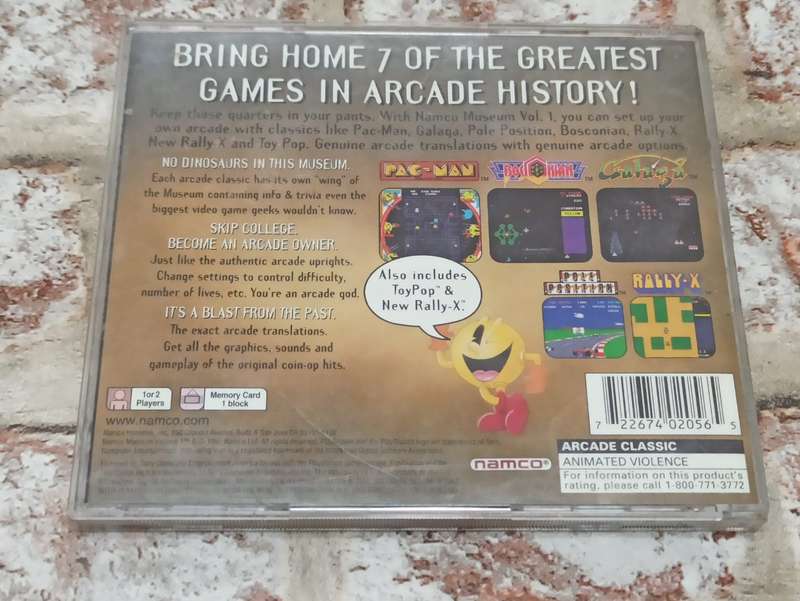 Namco Museum Volume 1 : PS1 NTSC