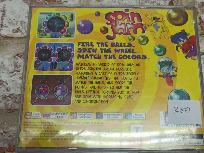 Spin Jam : PS1 NTSC