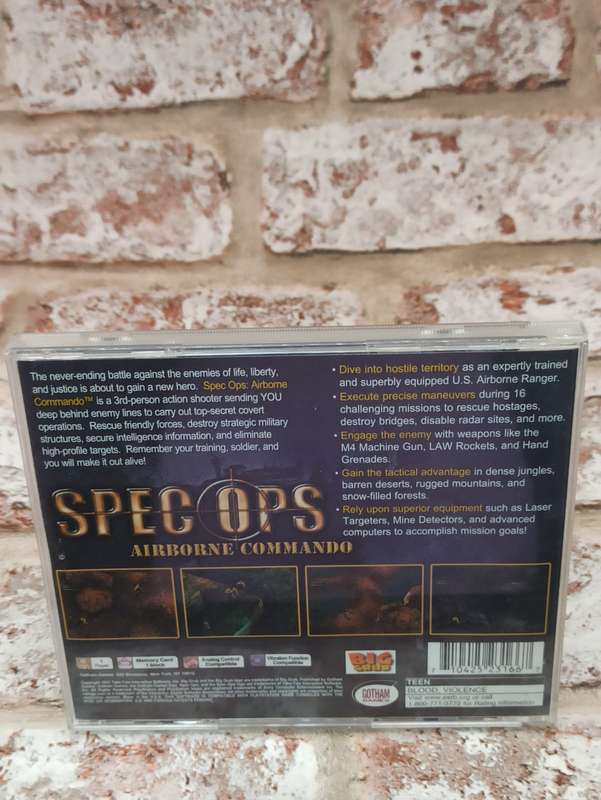 Spec Ops - Airborne Commando : PS1 NTSC