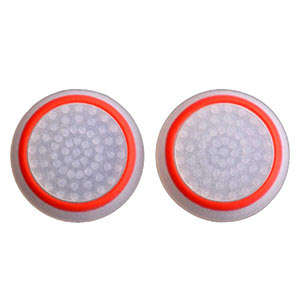 Thumb Grips White/Red : PS4/Xbox One (New)