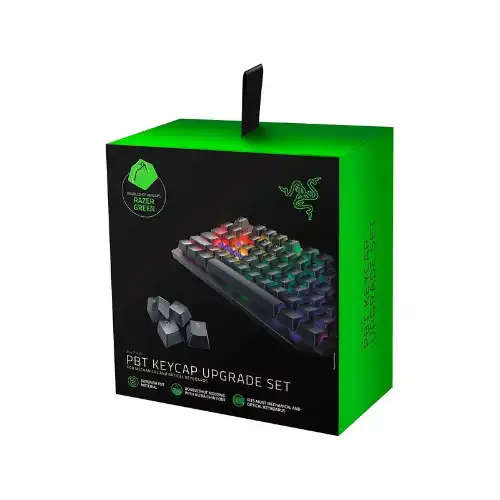 Razer PBT Keycap Upgrade Set - Razer Green