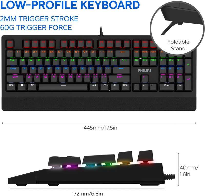 Philips SPK8403 Mechanical Gaming Keyboard