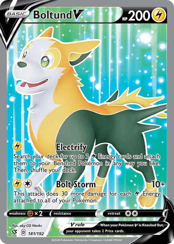 Boltund V 181/192 - Pokemon Rebel Clash