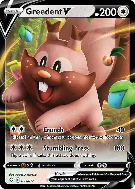 Greedent V 053/072 - Pokemon Shining Fates