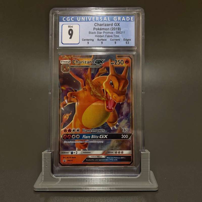 CGC Graded Card Stand - 3D Printed Grey