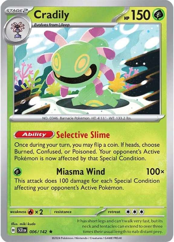Cradily 006/142 - Pokemon Stellar Crown