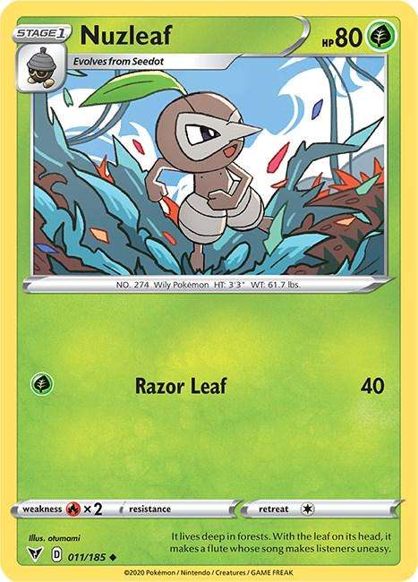 Nuzleaf 011/185 - Pokemon Vivid Voltage