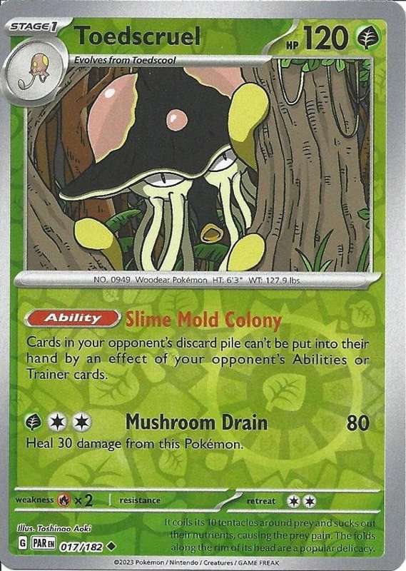 Toedscruel Reverse Holo 018/142 - Pokemon Stellar Crown