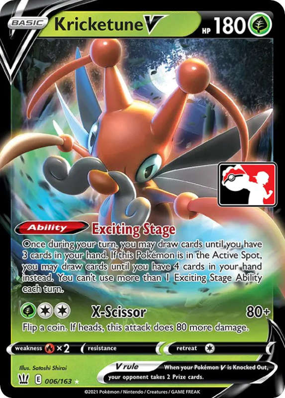 Kricketune V 006/163 - Pokemon Prize Pack Series One