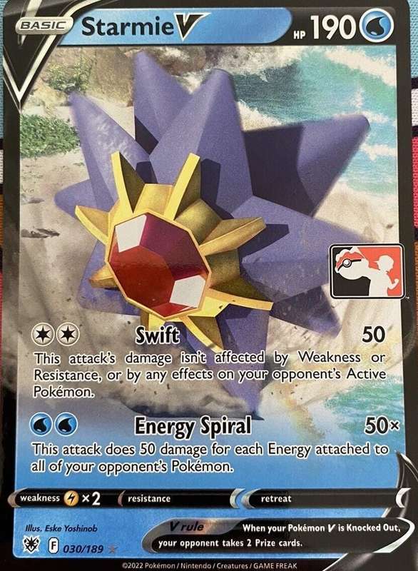 Starmie V 030/189 - Pokemon Prize Pack Series