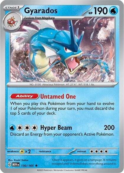 Gyarados 130/165 - Pokemon 151