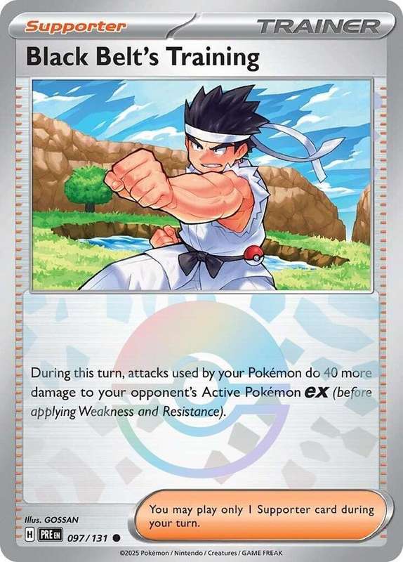 Black Belt's Training - 097/131 (Poke Ball Pattern) - Pokemon Prismatic Evolutions