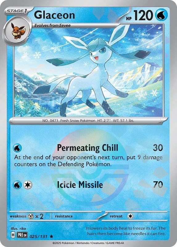 Glaceon (Poke Ball Pattern) 025/131 - Pokemon Prismatic Evolutions