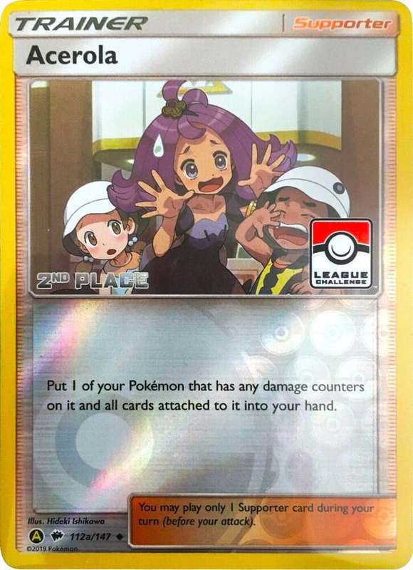 Acerola 2nd Place (League Challenge) Card