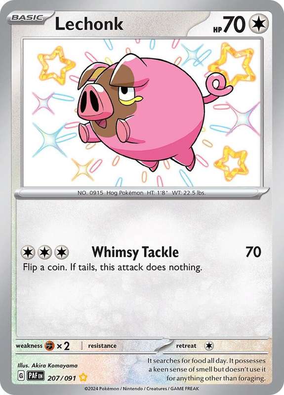 Lechonk 207/091 - Pokemon Paldean Fates