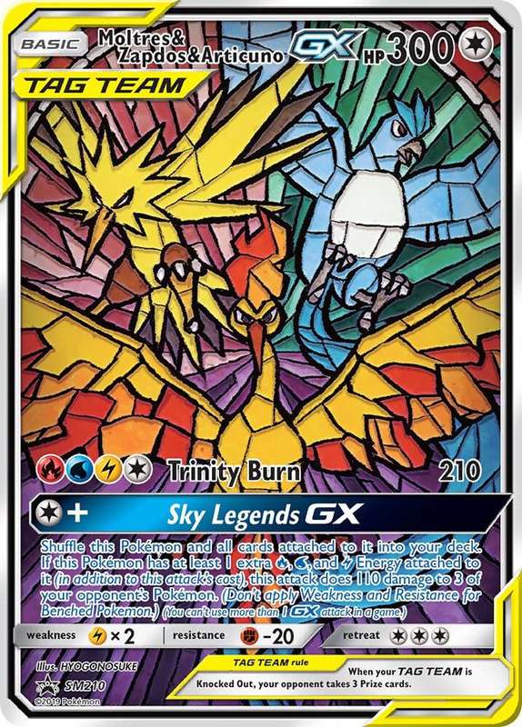 Moltres & Zapdos & Articuno GX SM210 - Pokemon Sun & Moon Promo