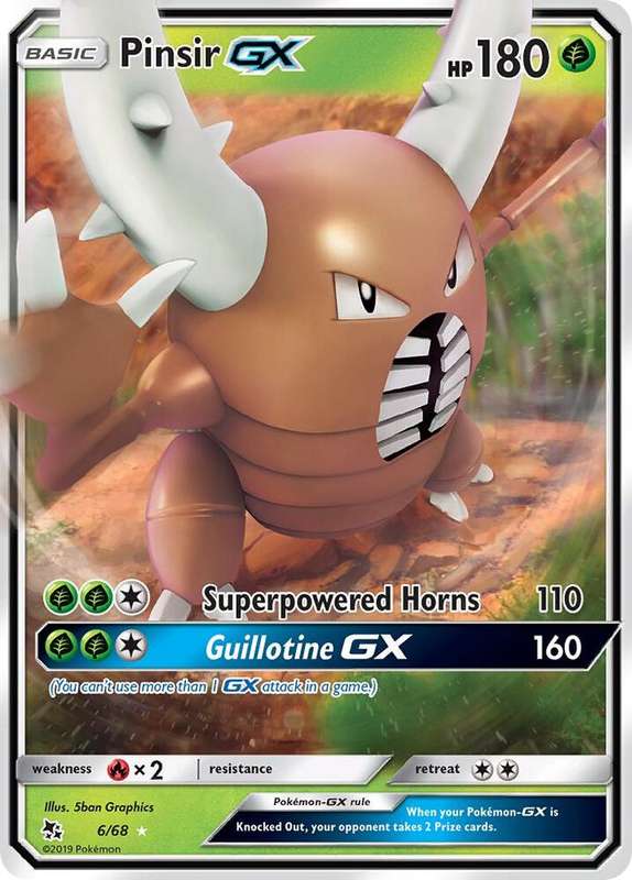 Pinsir GX 6/68 - Pokemon Hidden Fates