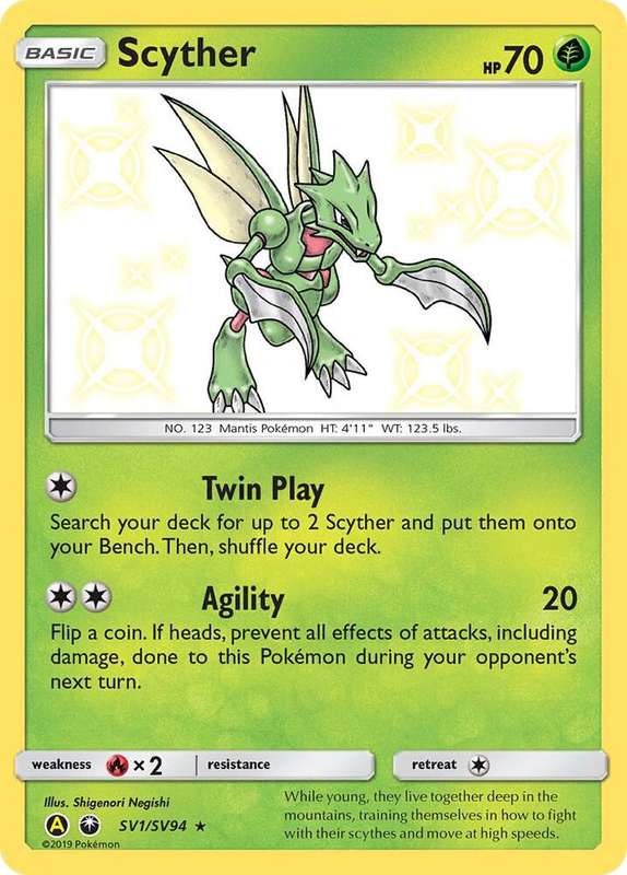 Scyther SV1/SV94 - Pokemon Hidden Fates Shiny Vault