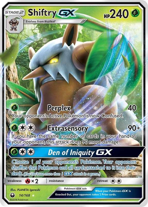 Shiftry GX 14/168 - Pokemon Celestial Storm