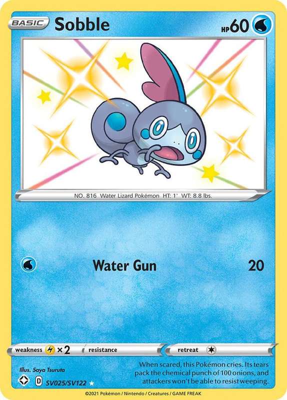 Sobble SV025/SV122 - Pokemon Shining Fates Shiny Vault