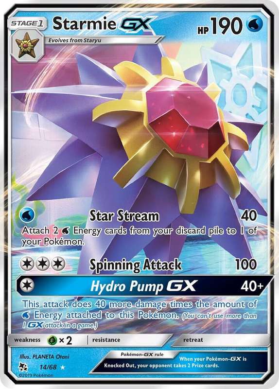 Starmie GX 14/68 - Pokemon Hidden Fates