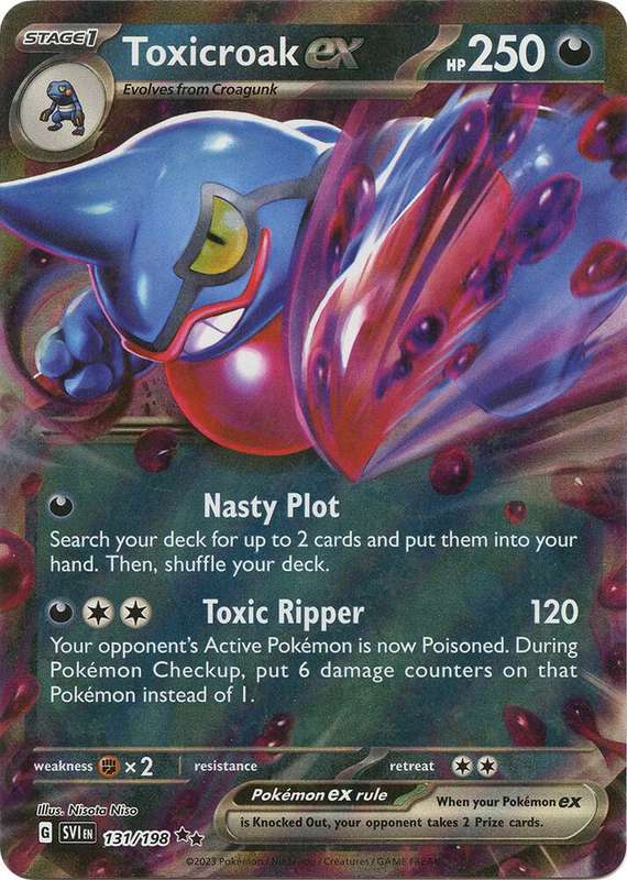 Toxicroak EX 131/198 - Pokemon Scarlet & Violet Base Set