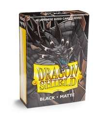 Dragon Shield Japanese Size Sleeves - Matte Black (60 Sleeves)