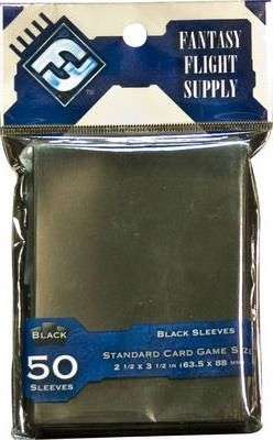 FFG Standard Card Sleeves Black (50 Sleeves)
