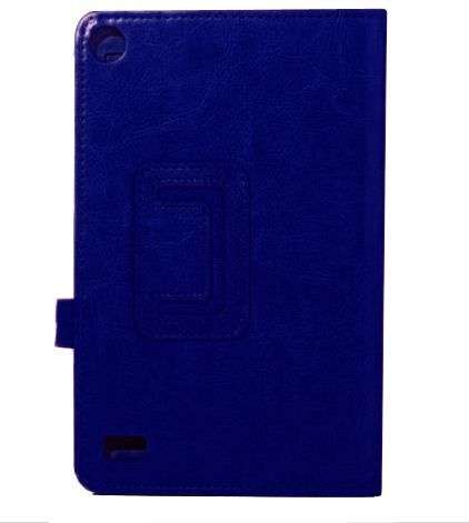 BACKORDER - Kindle Fire HD7 2017 Foldable Leather Case Cover - Blue
