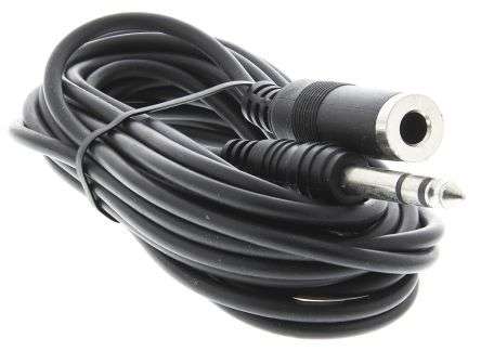 Stereo 3.5mm Male to Female Jack Audio Cable - 5M