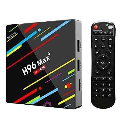 H96 MAX+ Android Smart TV Box    RK3328 Quad-Core 64Bit 4GB RAM 32GB