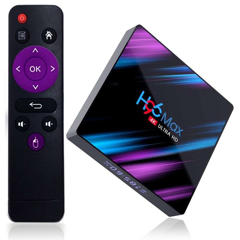 H96 MAX Android Smart TV Box    RK3318 Quad-Core 64Bit 4GB RAM 32GB