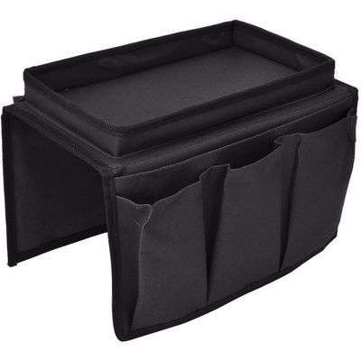 Tuff-Luv A1_308 Cloth Couch Armrest Hanging Organizer - Black - Tuff-Luv