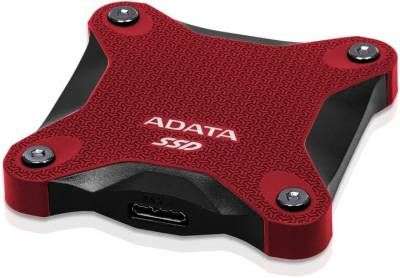Adata EH-A480SD600Q-R Black & Red 480Gb External 3Dnand/QLC Solid State Drive - Adata