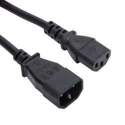 Unbranded 1M Kettle Male - Kettle Female Power Extension Cable - Unbranded
